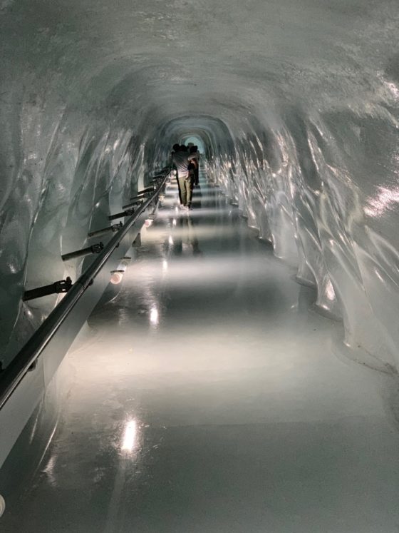 Jungfraujoch Ice Palace corridor