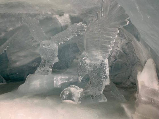 Jungfraujoch ice palace sculptures